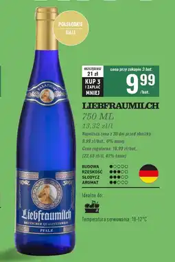 Biedronka Wino półsłodkie Liebfraumilch oferta