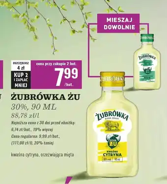 Biedronka Wódka smakowa Żubrówka oferta