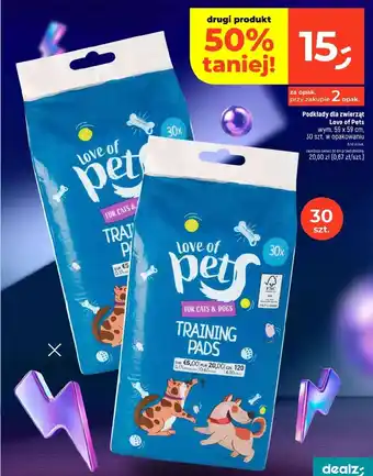 Dealz Podkłady dla zwierząt Love of Pets oferta