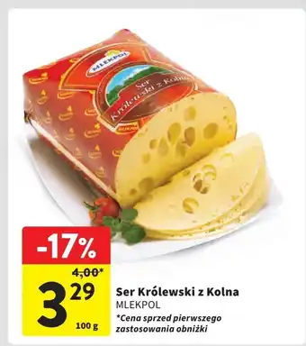 Intermarche Ser królewski z kolna Mlekpol oferta