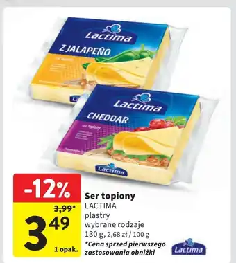 Intermarche Ser topiony cheddar Lactima oferta