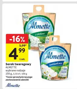 Intermarche Serek śmietankowy Hochland Almette oferta