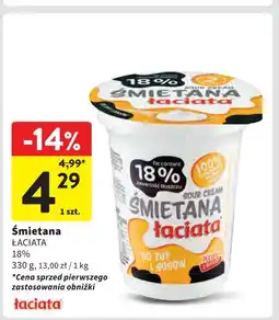 Intermarche Śmietana 18% Łaciata oferta