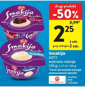 Intermarche Kaszka z sosem owoców leśnych Smakija oferta