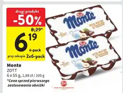 Intermarche Deser mleczno-czekoladowy z orzechami Zott Monte oferta