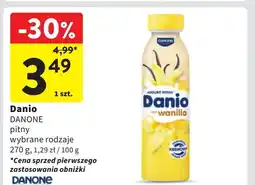 Intermarche Jogurt pitny wanilia Danone Danio oferta