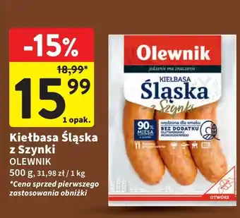 Intermarche Kiełbasa śląska z szynki Olewnik oferta