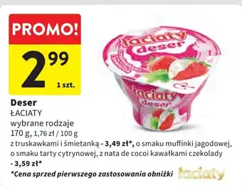 Intermarche Deser kokos z kawałkami czekolady Łaciaty oferta