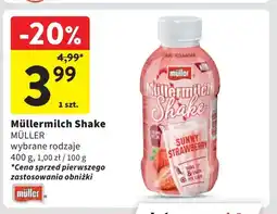 Intermarche Napój mleczny sunny strawberry Mullermilch Shake oferta