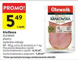 Intermarche Kiełbasa krakowska z pieprzem Olewnik oferta