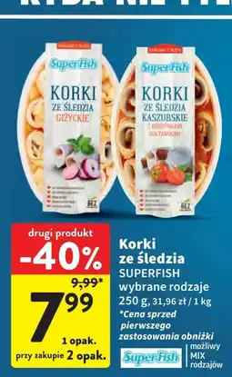 Intermarche Koreczki śledziowe kaszubskie Superfish oferta