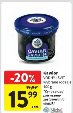 Intermarche Kawior capelin czarny Vodnyj Svit oferta