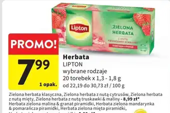 Intermarche Herbata mandarin & orange Lipton Green Tea oferta