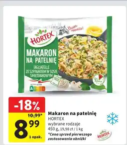 Intermarche Makaron na patelnię tagliatelle z sosem szpinakowym Hortex oferta