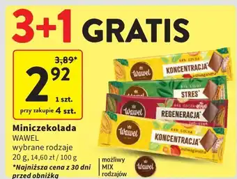 Intermarche Miniczekolada regeneracja z żeńszeniem Wawel oferta