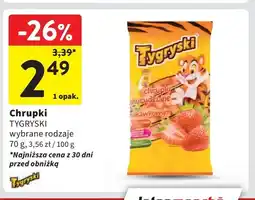 Intermarche Pałeczki kukurydziane truskawkowe Tygryski oferta