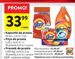 Intermarche Proszek do prania alpejska świeżość Vizir oferta