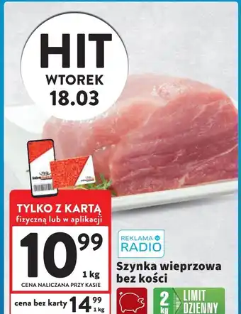 Intermarche Szynka wieprzowa bez kości oferta