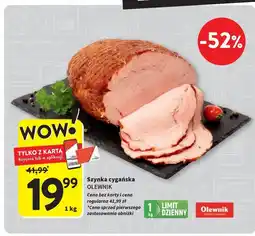 Intermarche Szynka cygańska Olewnik oferta