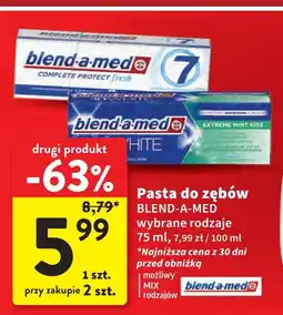 Intermarche Pasta do zębów extreme mint kiss Blend-A-Med 3D White oferta