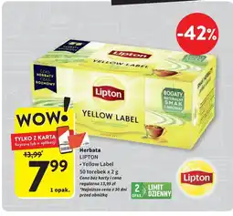 Intermarche Herbata Lipton Yellow Label Tea oferta