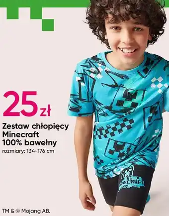 Pepco Zestaw chłopięcy minecraft 134-176 cm oferta