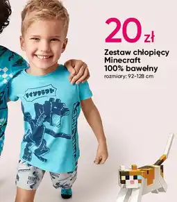 Pepco Zestaw chłopięcy minecraft 92-128 cm oferta