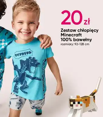 Pepco Zestaw chłopięcy minecraft 92-128 cm oferta