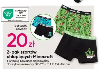 Pepco Szorty chłopięce minecraft 134-176 cm oferta