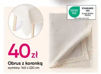 Pepco Obrus z koronką 140 x 220 cm oferta