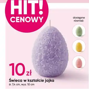 Pepco Świeca jajko 7.4 x 10 cm oferta