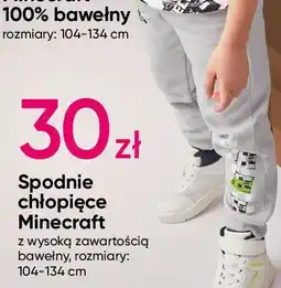 Pepco Spodnie dresowe chłopięce minecraft oferta