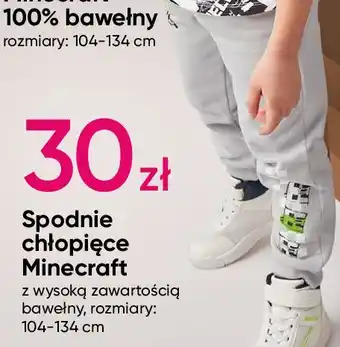 Pepco Spodnie dresowe chłopięce minecraft oferta