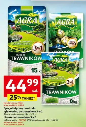 Auchan Nawóż do trawników Agra oferta