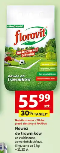 Auchan Nawóż do trawników Florovit oferta