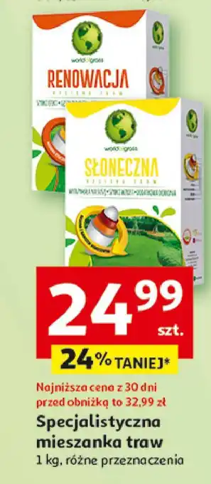 Auchan Nasiona traw słoneczna World Of Grass oferta