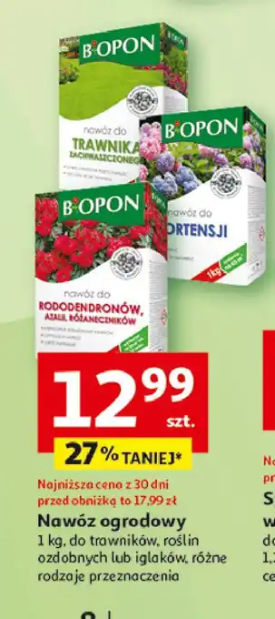 Auchan Nawóz do rododendronów, azalii i różaneczników Biopon oferta