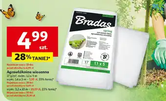 Auchan Agrowłóknina czarna 3.2 x 10 m Bradas oferta