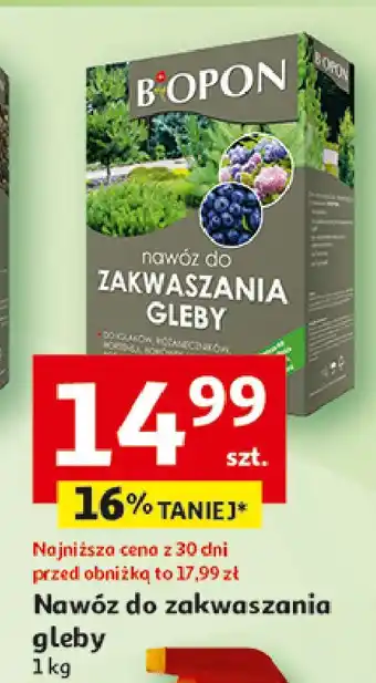 Auchan Nawóz do zakwaszania gleby Biopon oferta