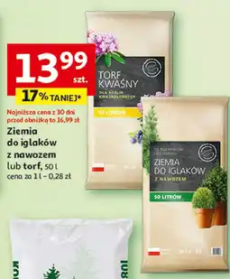 Auchan Ziemia do iglaków z nawozem oferta