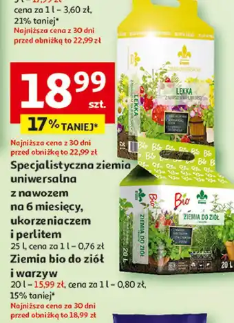 Auchan Ziemia bio do ziół i warzyw Kronen oferta