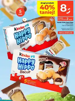 Dealz Batoniki croki orzechowe Kinder Happy Hippo oferta