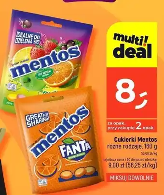 Dealz Draże fruit mix Mentos Great For Sharing! oferta