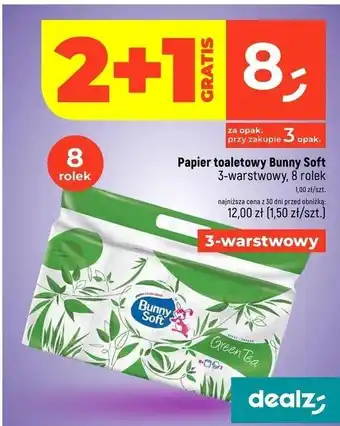 Dealz Papier toaletowy green tea Bunny Soft oferta