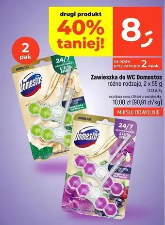 Dealz Kostka do wc hibiscus oil & wild berries Domestos Aroma Lux oferta