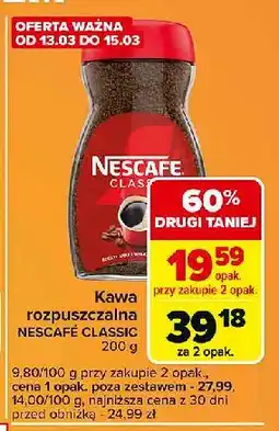 Carrefour Express Kawa Nescafe Classic oferta