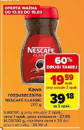 Carrefour Express Kawa Nescafe Classic oferta