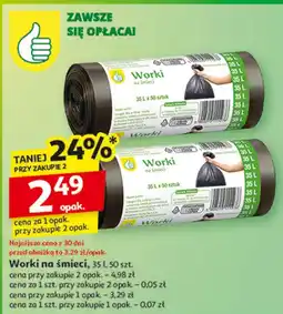 Auchan Worki na śmieci oferta