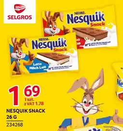 Selgros Nesquik snack oferta