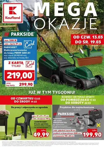 Kaufland Kosiarka elektryczna 1200 w Parkside oferta